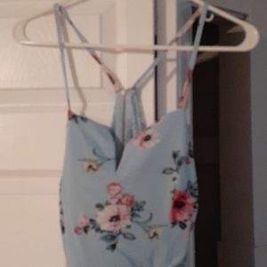 No boundaries blue floral dress